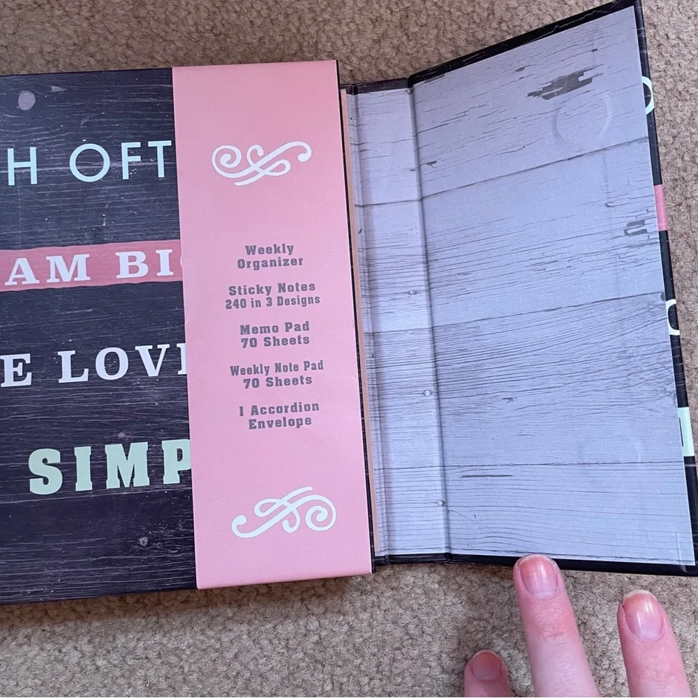 NWOT Set of 2 Office School Preppy Celestial Work Sticky Note Planner Notebook